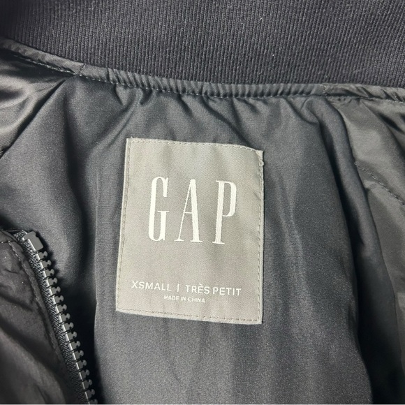 Gap Mens Black Bomber Jacket XS - Picture 4 of 4